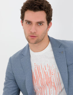 Синяя зауженная куртка - Cacharel фото 2