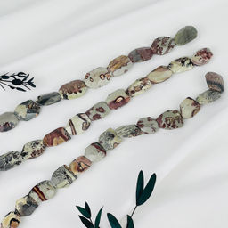Бусины для украшений из пейзажной Яшмы 39 см