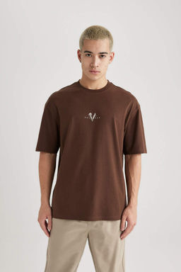 Vikings Valhalla Comfort Regular Fit Rahat Kal?p Bisiklet Yaka K?sa Kollu Tisort - Defacto фото 4
