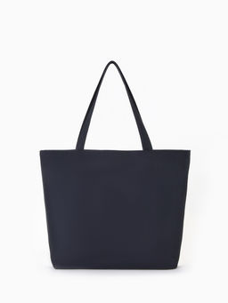 Сумка - шоппер на молнии с подкладкой, 42×9×32 см, с принтом, чёрная