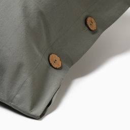 Комплект наволочек Этель 50*70 см - 2 шт, цв.темно-зеленый, жатый хлопок,140гр/м2  фото 13