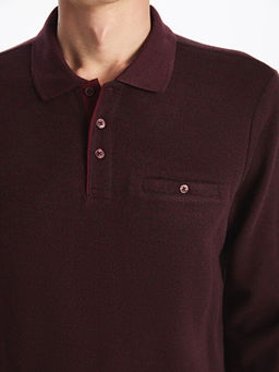 Polo Yaka Uzun Kollu Erkek Sweatshirt - Waikiki фото 6