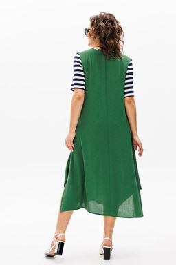 Платье Michel Chic 2178 зеленый, полоска  фото 3