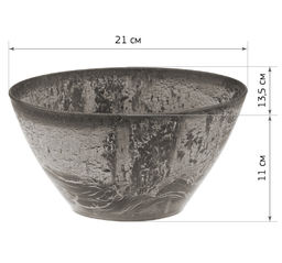 Кашпо Микрит 210*135*110мм овальное 1,4 л арт.М3108 - Полимербыт фото 5