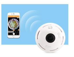 360-градусная панорамная камера видеонаблюдения Wifi 1080P HD Беспроводная VR-камера с дистанционным управлением Камера видеонаблюдения P2P US Plug