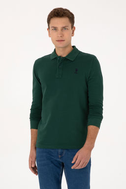 Erkek Slim Fit Polo Yaka Koyu Ye_il Basic Sweatshirt - U.s. polo assn фото 15