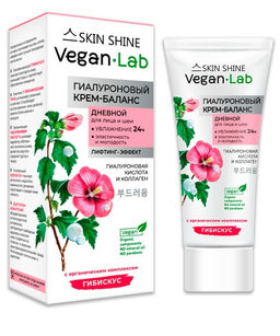 Veganlab Skin Shine Крем-баланс гиалуроновый дневной д/лица и шеи, 60мл.12 /50250/