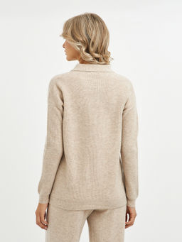 кардиган женский бежевый из шерсти - Glenfield фото 9