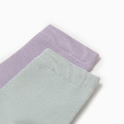 Носки женские KAFTAN Base, набор 2 пары, размер 36-39 (23-25 см) мятный, сиреневый