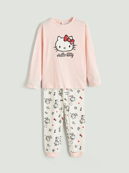 Hello Kitty Bask?l? K?z ?ocuk Pijama Tak?m