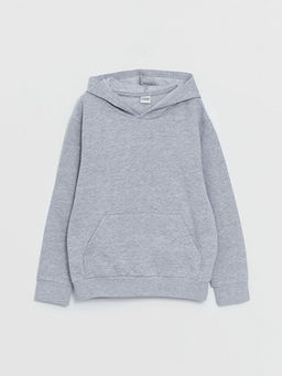 Basic Uzun Kollu Erkek ?ocuk Hoodie