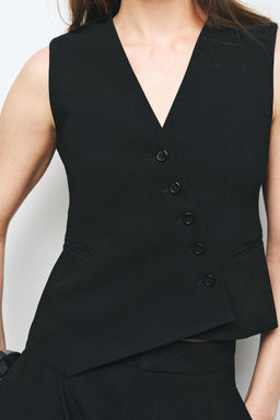 ZW COLLECTION ASYMMETRIC WAISTCOAT - Zara фото 9