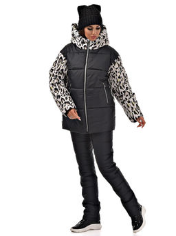 до -20, синтепон 300 г с дизайнерским принтом, зимняя куртка - А+б коллекция фото 4