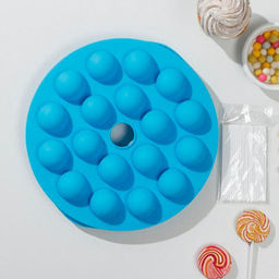 Форма для леденцов "Лолли-поп" с палочками 26х25х4 см 18 ячеек, цвет МИКС арт.5545511 г.Екатеринбург