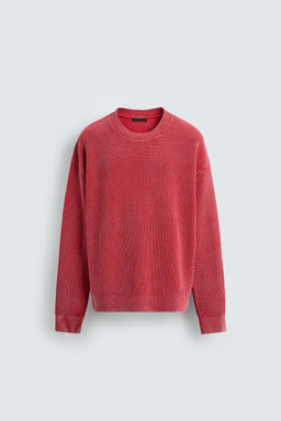 WASHED RIBBED TEXTURE JUMPER - Zara фото 15