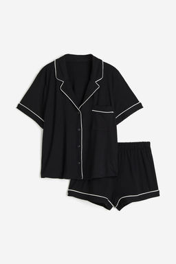 Camisa y pantalon corto de pijama - H&m фото 7