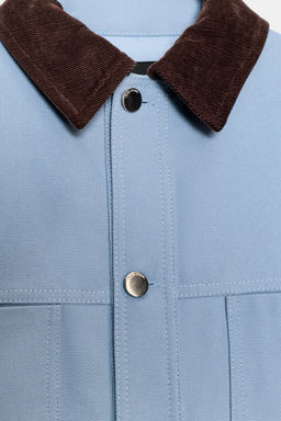 PUFFER JACKET WITH CONTRAST COLLAR - Zara фото 22