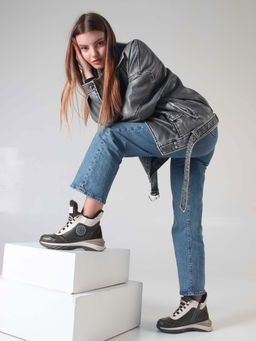 Ботинки 350.uno2gr. хаки бежевый/Байка