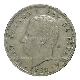 Монета 5 песет 1980 (81) года Испания