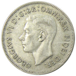 1 флорин (2 шиллинга) 1951 года Австралия 50 лет Федерации