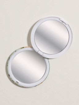 Цена за 3 шт. Зеркало складное «Цветы», d=7.5 см, с увеличением х2, рисунок МИКС