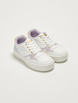 Deri G?r?n?ml? C?rt C?rtl? K?z ?ocuk Spor Ayakkab?