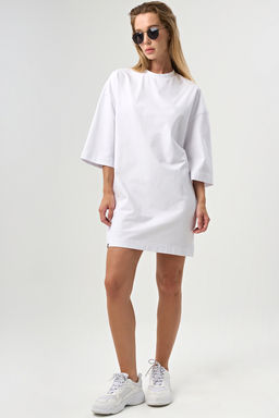 Платье-футболка с принтом на руке зеленый - Fly фото 11