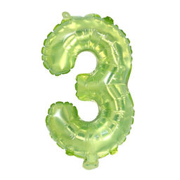 Воздушные шары фольгированные 16" «Набор цифры 0-9», для палочки, МИКС