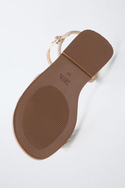SANDALIA BRILLOS / Oro - Zara фото 7