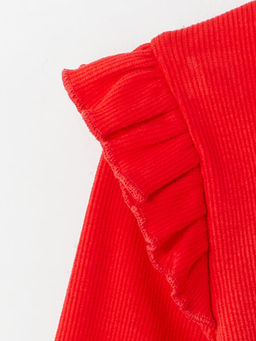 Bisiklet Yaka Uzun Kollu Basic K?z Bebek Ti??rt - Waikiki фото 2