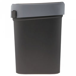 Ведро для мусора с плавающей крышкой пластмассовое Smart Bin 25л, 33,3х26,9х45,7см, с креплением для мусорных пакетов, серый, Econova (Россия) - Домашняя мода фото 4