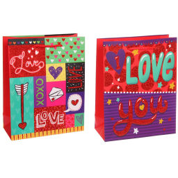 Пакет подарочный "LOVE" 18*23*8 см