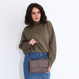 Сумка-мессенджер на молнии, цвет бронзовый - Simaland фото 8