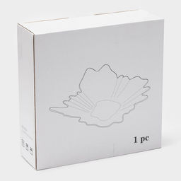 Ваза для фруктов «Рени», 28.5×26.5×7 см, стекло, золотистая