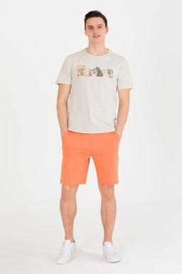 Мужские вязаные шорты кирпичного цвета Неожиданная скидка в корзине