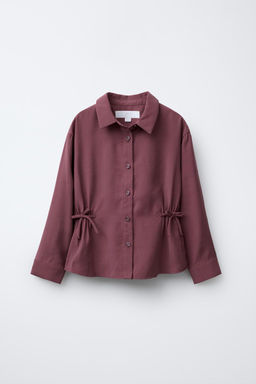 BOW PRINT FLOWING SHIRT - Zara фото 2