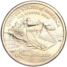 Монета 1 доллар 2023 года P США Американские инновации Десантный катер