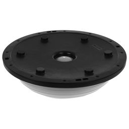 Полусфера BOSU гимнастическая ONLYTOP, с насосом, 58×25 см, серая