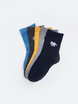 Desenli Erkek ?ocuk Soket ?orap 5li