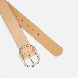 Ремень женский, ширина 4 см, пряжка металл, цвет бежевый - Simaland фото 2