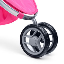 Коляска для кукол металлическая, складная, 3-х колесная, с козырьком, в пакете