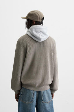 TEXTURED RELAXED FIT SWEATER - Zara фото 3