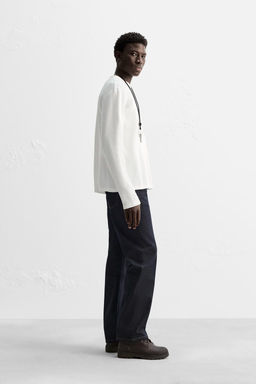 T-SHIRT IN CHECK TEXTURE - Zara фото 12