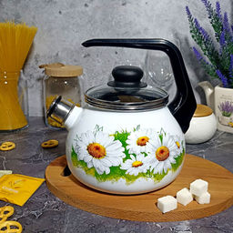 Чайник для плиты 2,0л 4с210я Ромашки лето белосн. сф. со св.