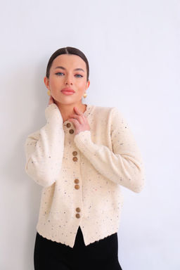 Martichelli Кардиган бежевый в крапинку  фото 21