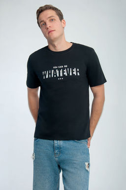 Арт. 67116 Футболка мужская 48-56 (5 шт) Цвет:черный