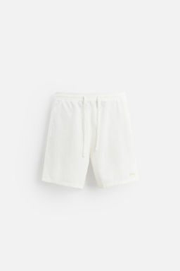 EMBROIDERED TEXTURED BERMUDA SHORTS - Zara фото 15