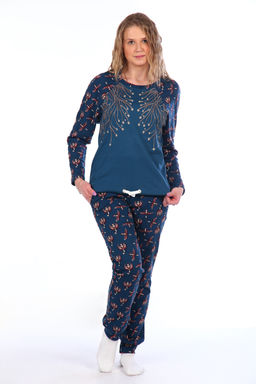 Женский домашний костюм с брюками и кофтой 146