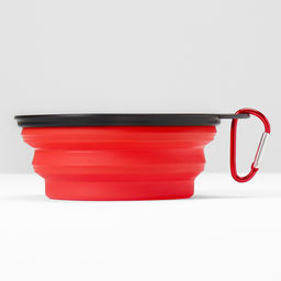 Цена за 2 шт. Миска силиконовая, складная, 350 мл, 13 см, красная - Пижон фото 3