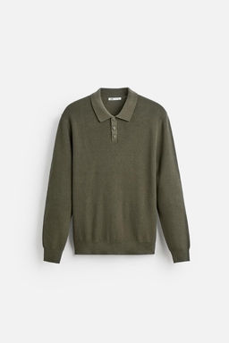 PURL KNIT POLO SHIRT - Zara фото 22